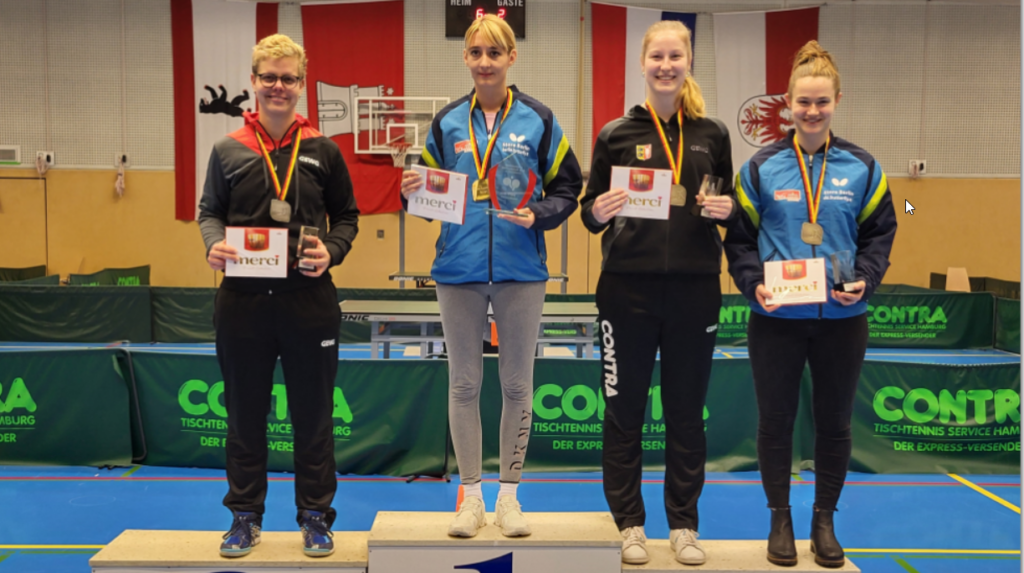 Larissa ist Norddeutsche Vizemeisterin! SC Urania Tischtennis